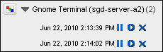 Webtop Link Details When an Application is Running
